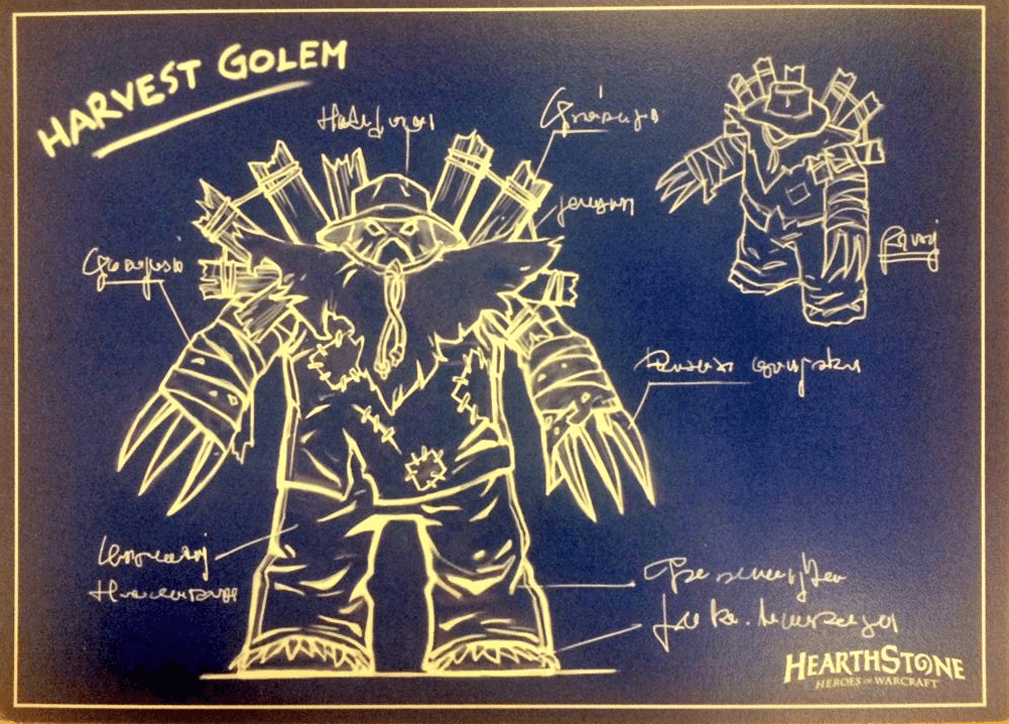 harvest golem mechanikus hearthstone kártya