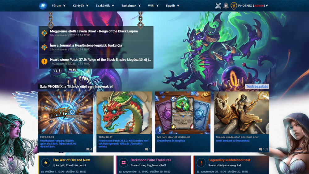 Reign of the Black Empire Hearthstone Hungary