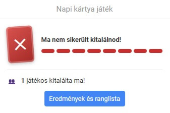 Sikertelen játék