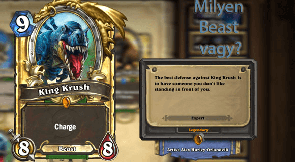 Hearthstone milyen beast vagy