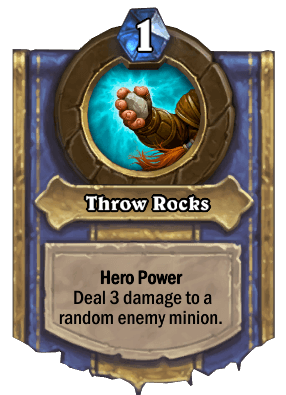 throw rocks hero power