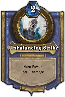 Instructor Razuvious hero power Unbalancing Strike