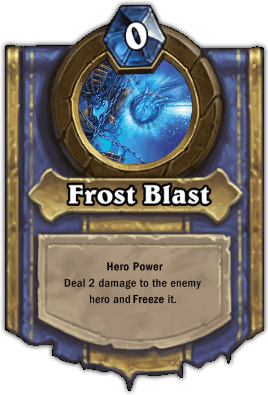 Sapphiron hero power Frost Blast